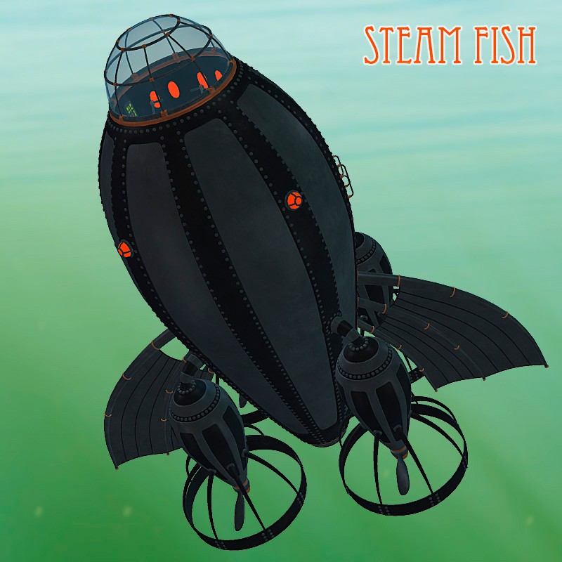Steam fish for Daz Studio by N/A