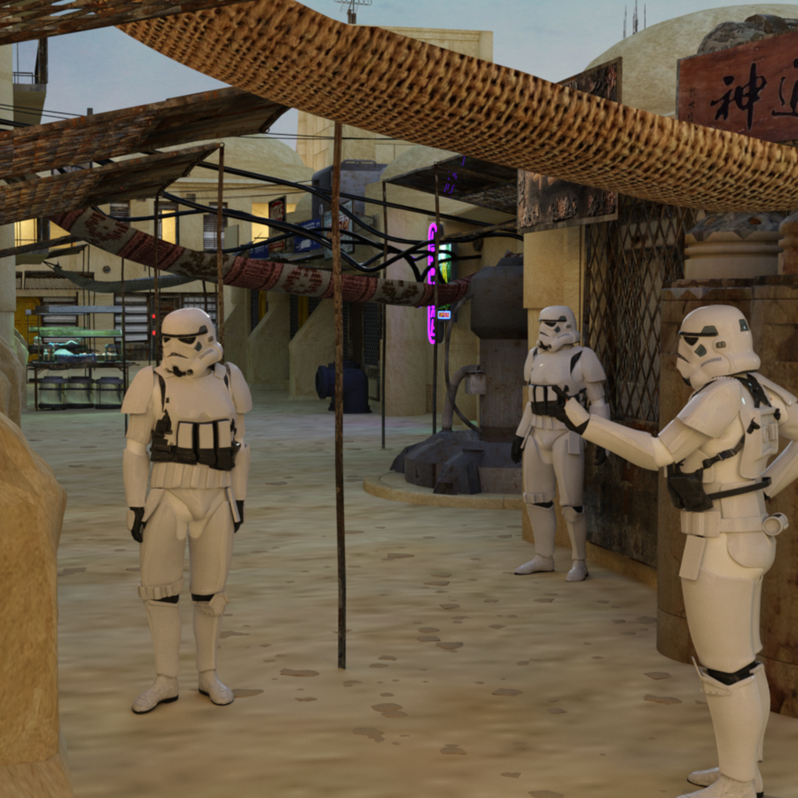 Desert Spaceport for DAZ by N/A