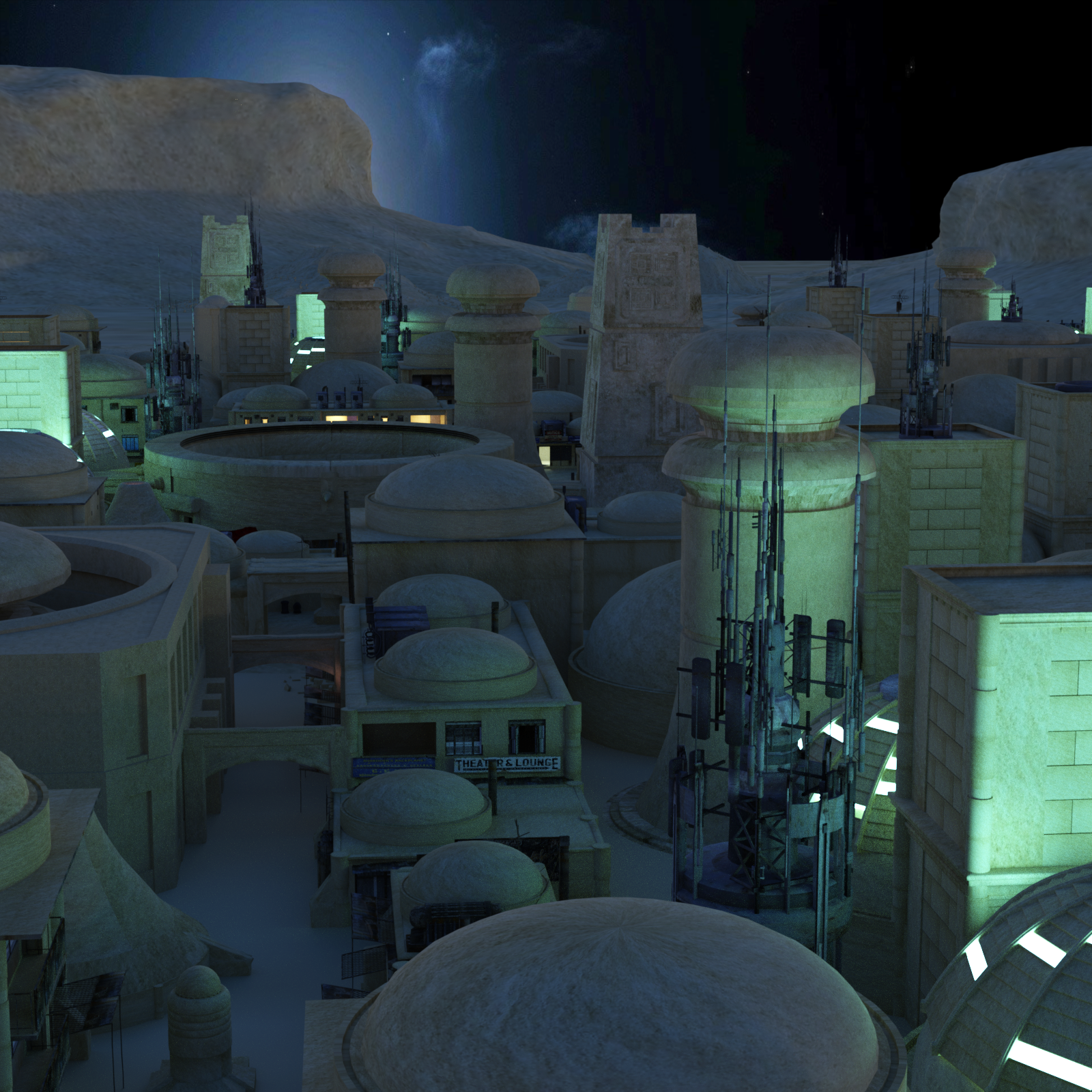 Desert Spaceport for DAZ by N/A