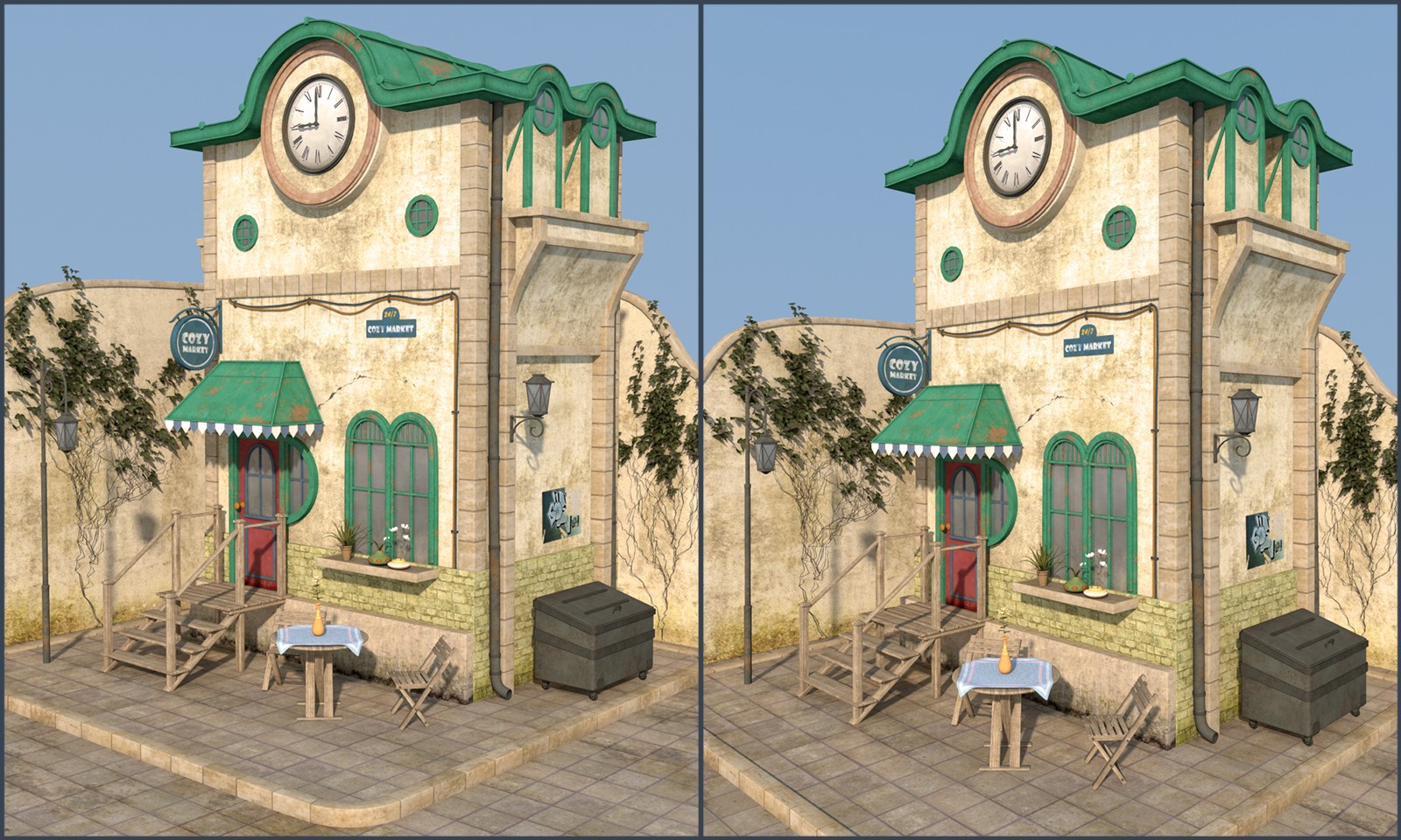Cozy little store set for Poser by N/A