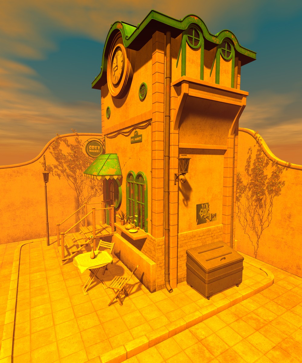 Cozy little store set for Poser by N/A