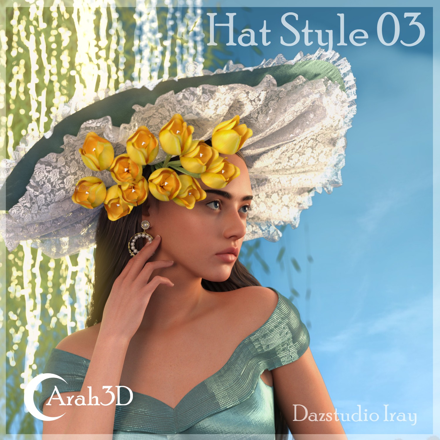 Arah3D Easter Bonnets for G8F and G9 by N/A
