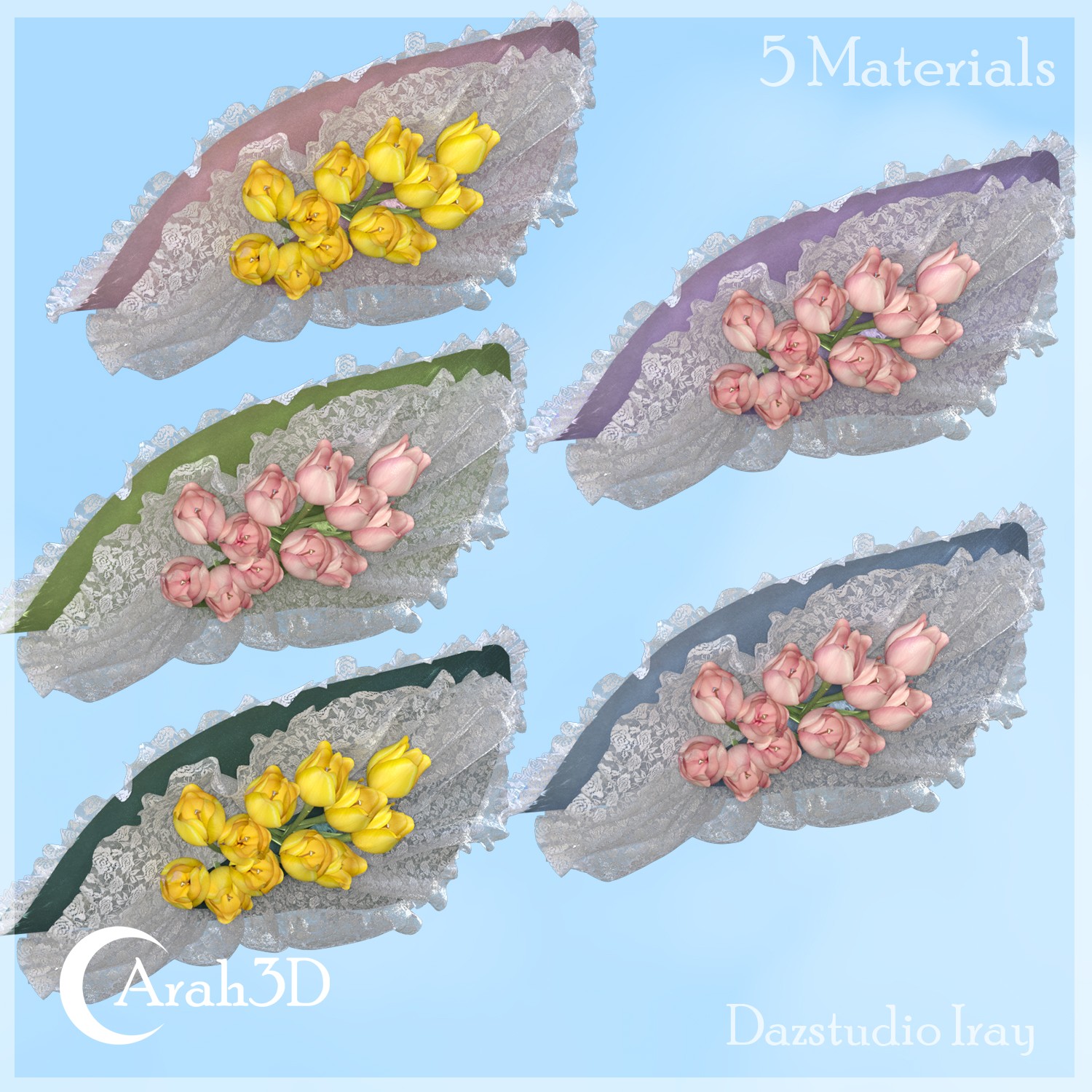Arah3D Easter Bonnets for G8F and G9 by N/A
