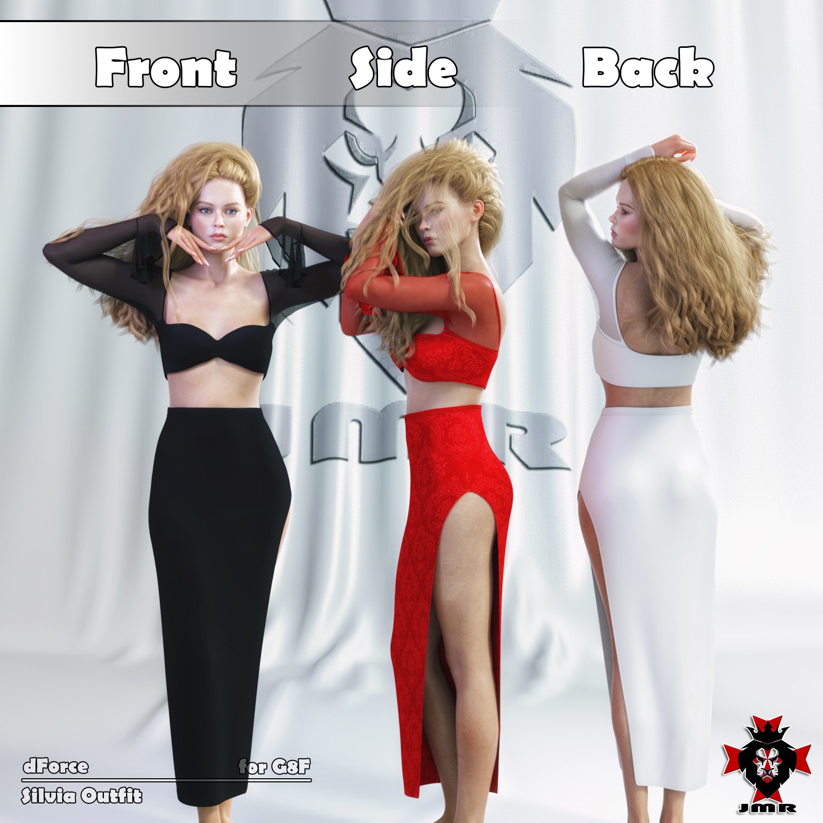 JMR dForce Silvia Outfit for G8F by N/A