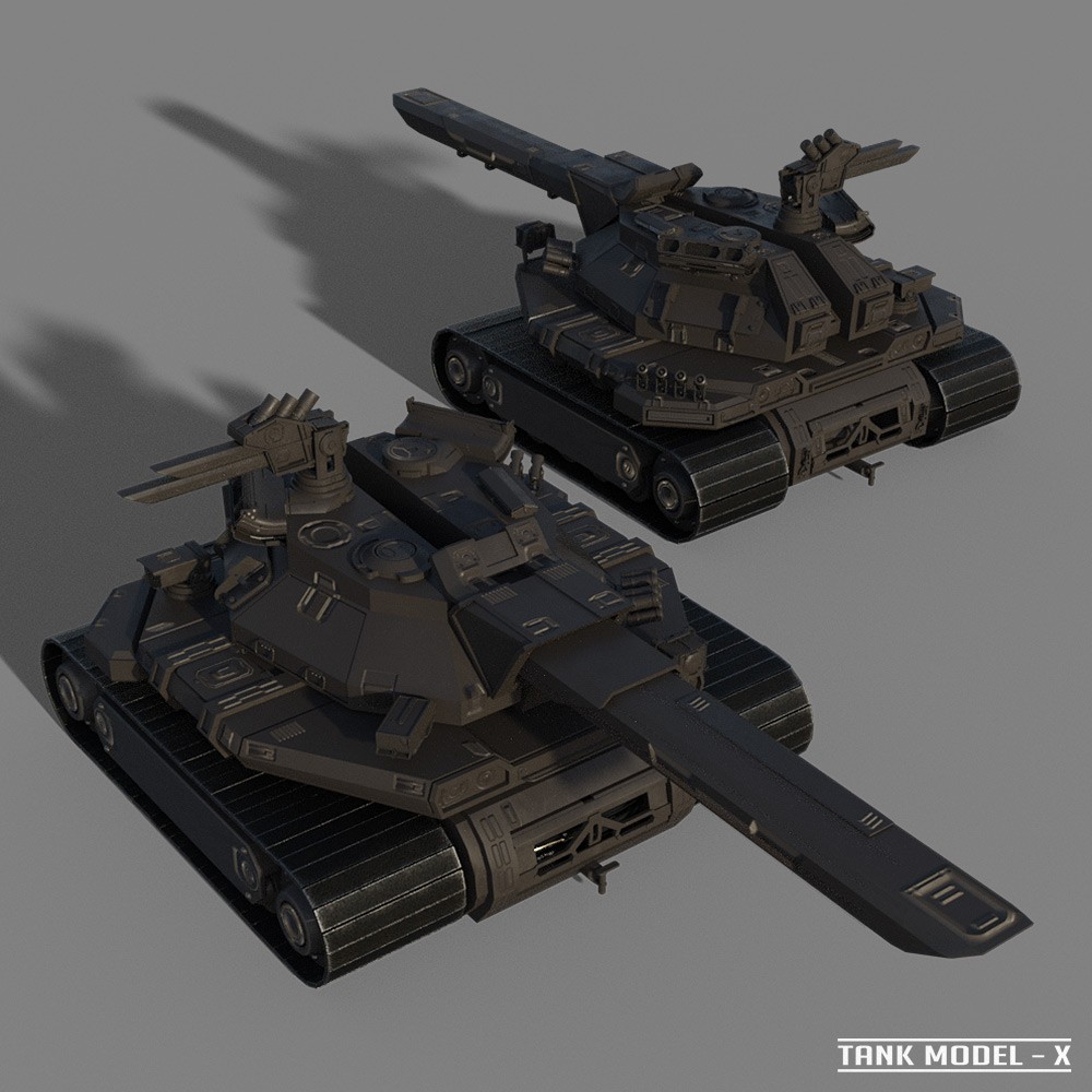 Tank Model-X for Daz Studio by N/A