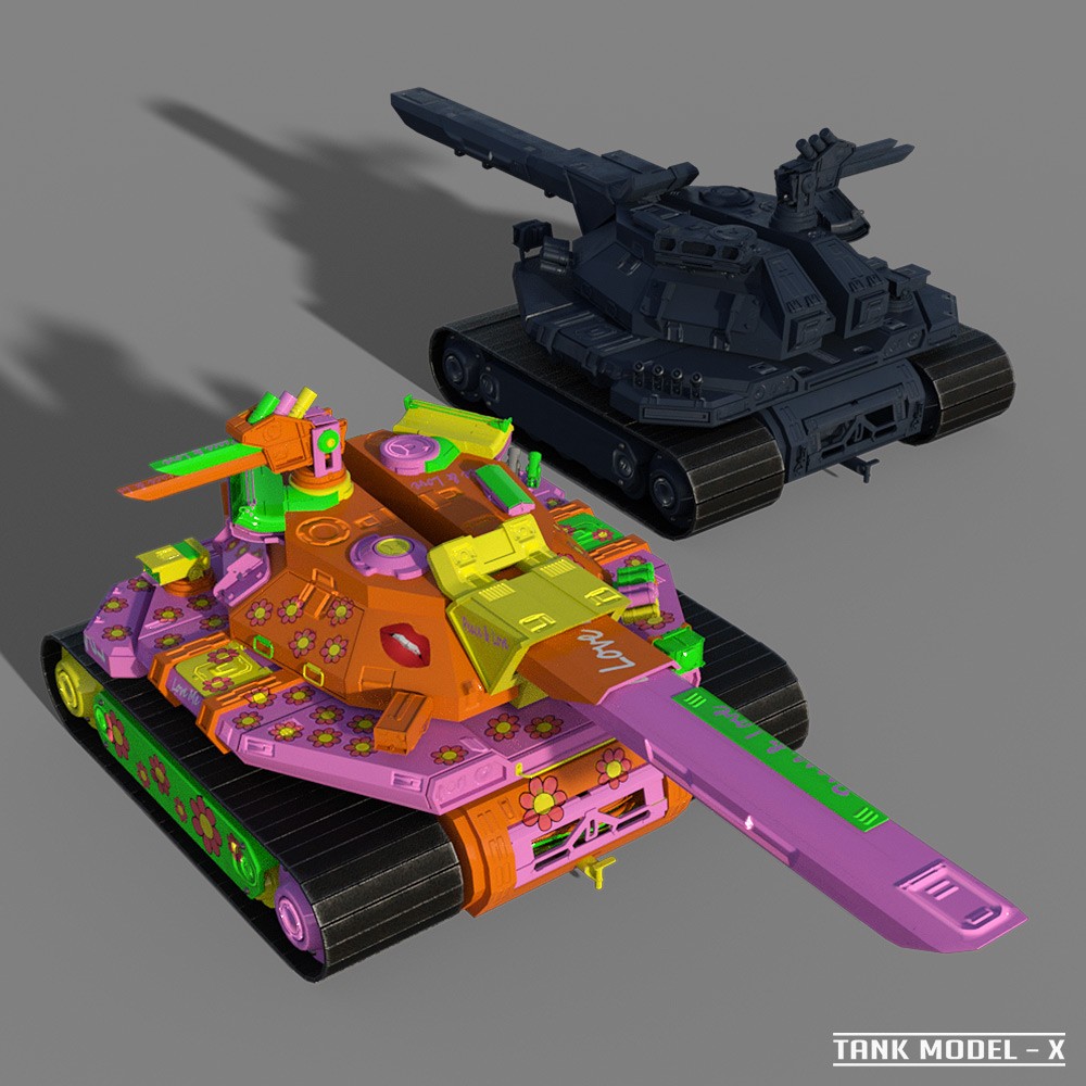 Tank Model-X for Daz Studio by N/A