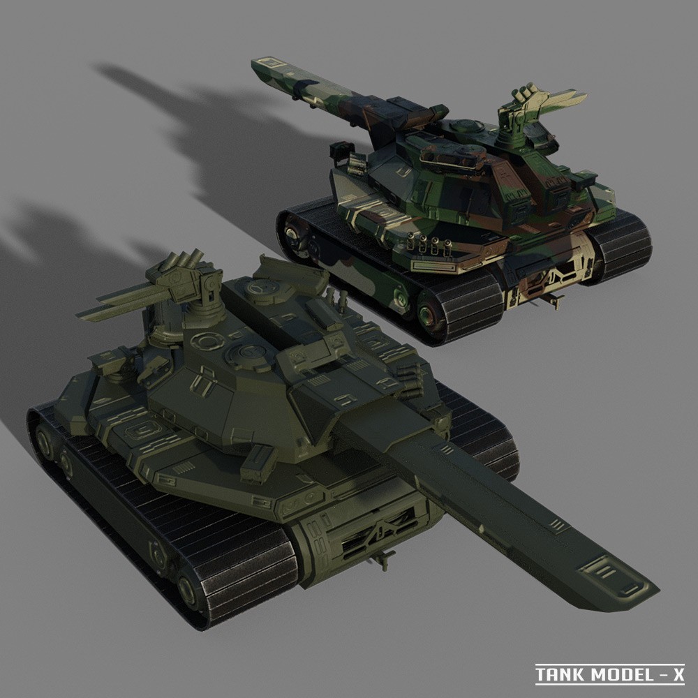 Tank Model-X for Daz Studio by N/A