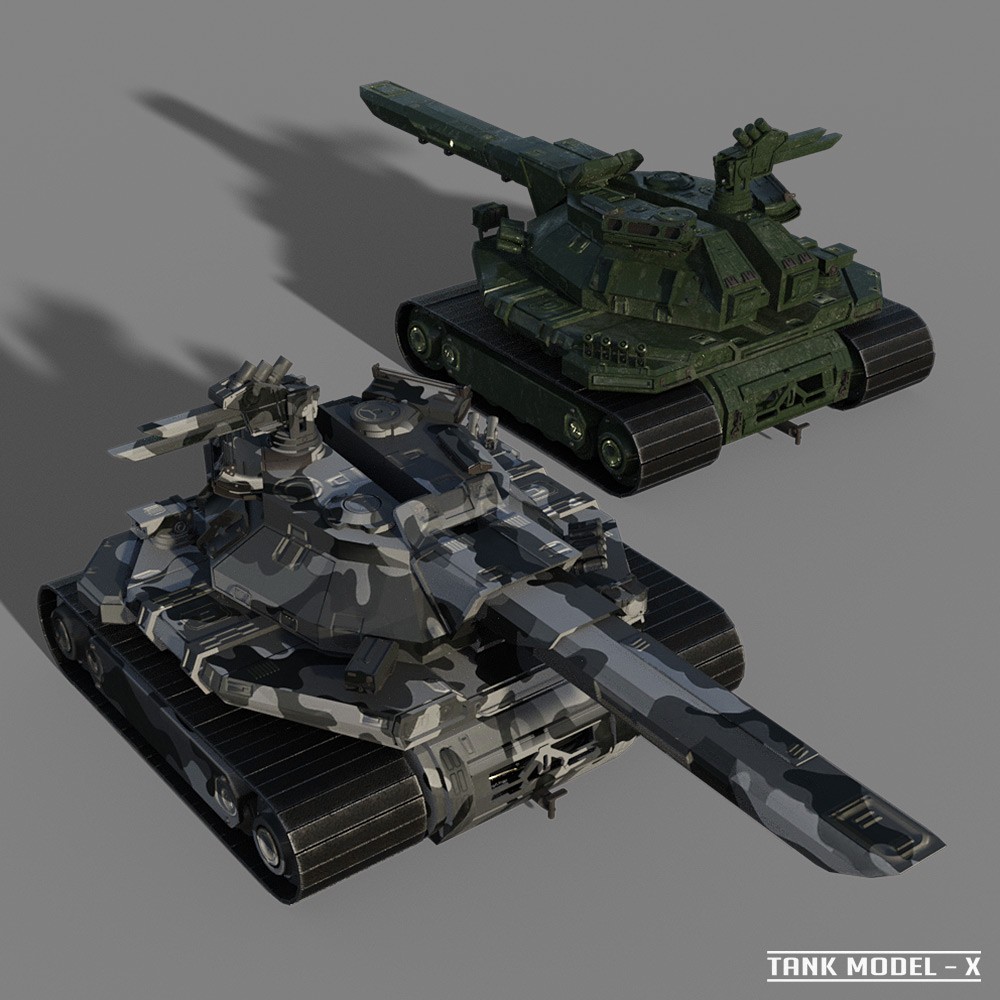 Tank Model-X for Daz Studio by N/A