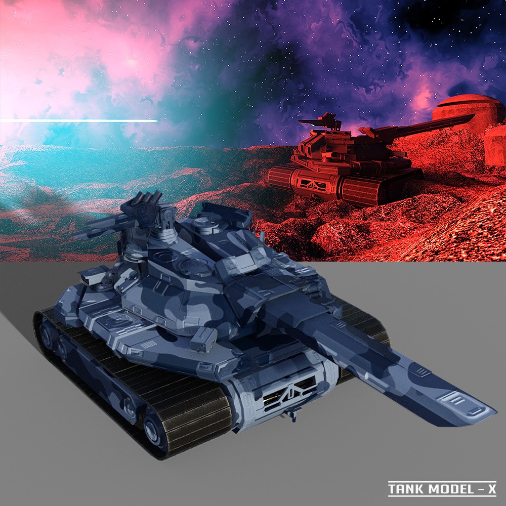 Tank Model-X for Daz Studio by N/A