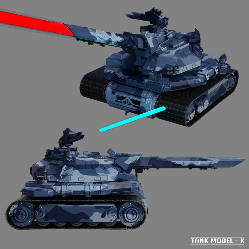 Tank Model-X for Daz Studio by N/A