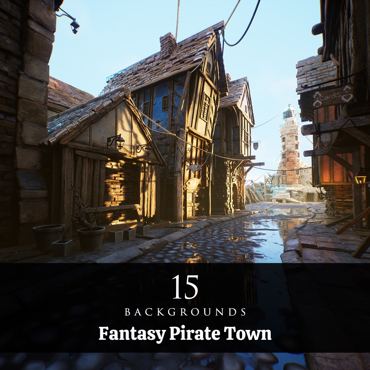 Fantasy Pirate Town by N/A