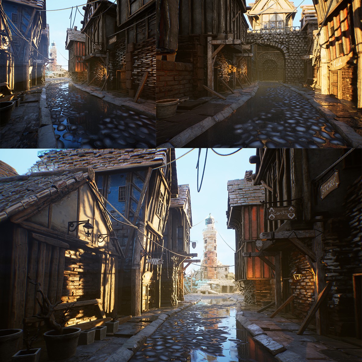 Fantasy Pirate Town by N/A
