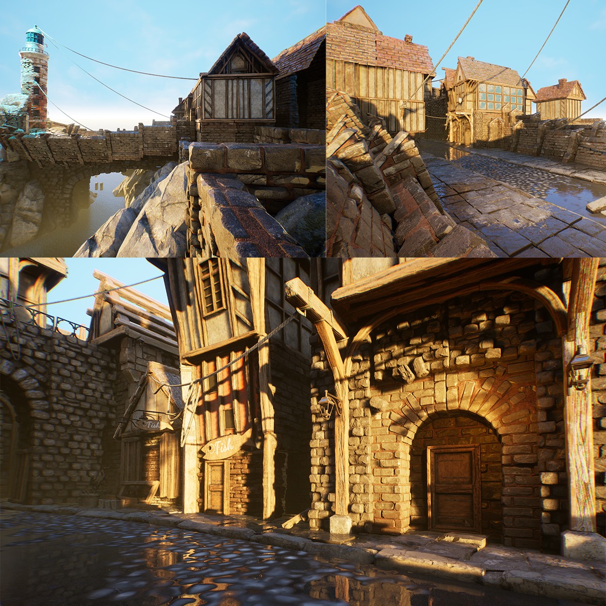 Fantasy Pirate Town by N/A