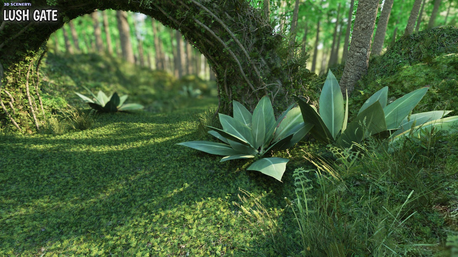 3D Scenery: Lush Gate by N/A