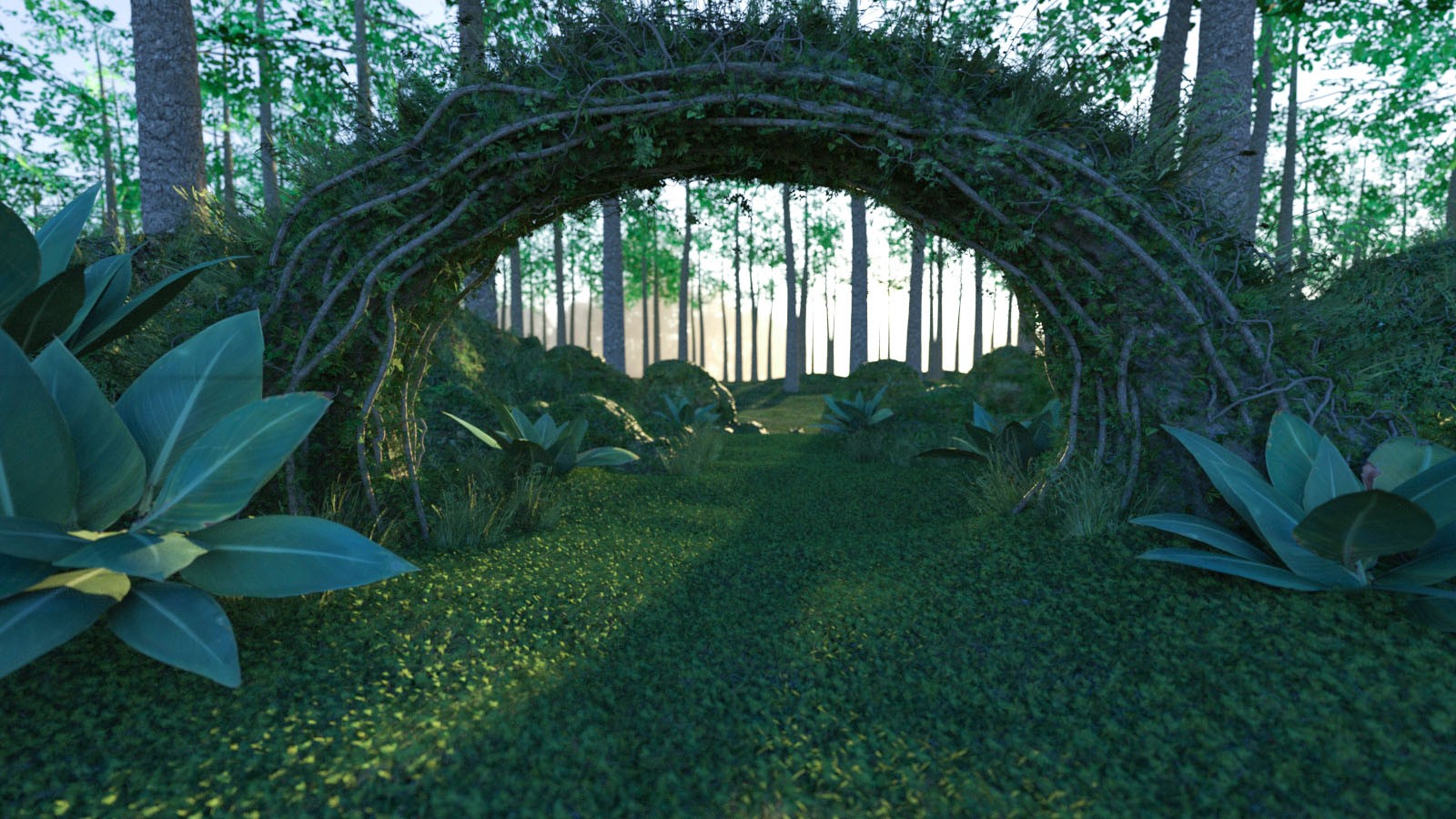 3D Scenery: Lush Gate by N/A