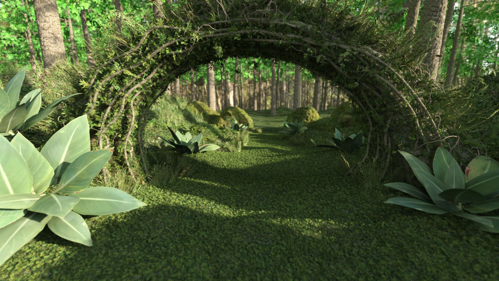 3D Scenery: Lush Gate by N/A