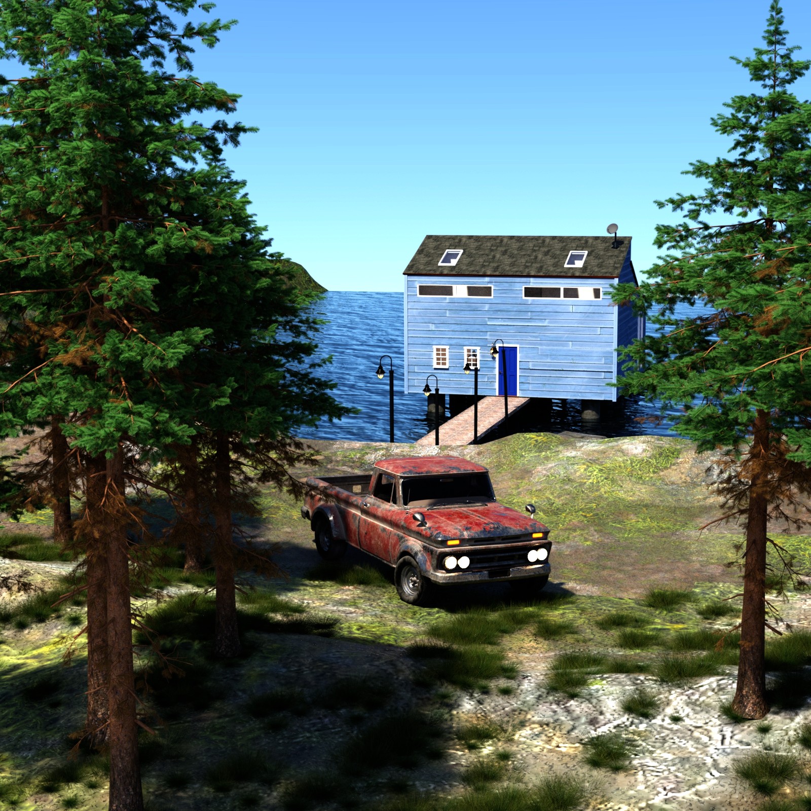 Bayview Cottage for DAZ Studio by N/A