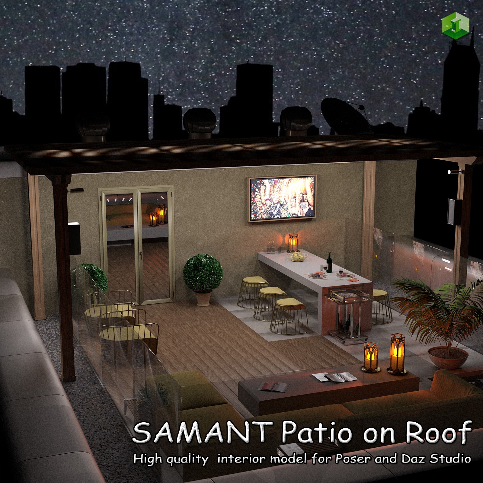 SAMANT Patio on Roof by N/A