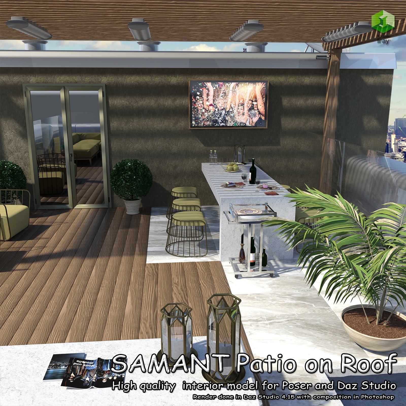SAMANT Patio on Roof by N/A