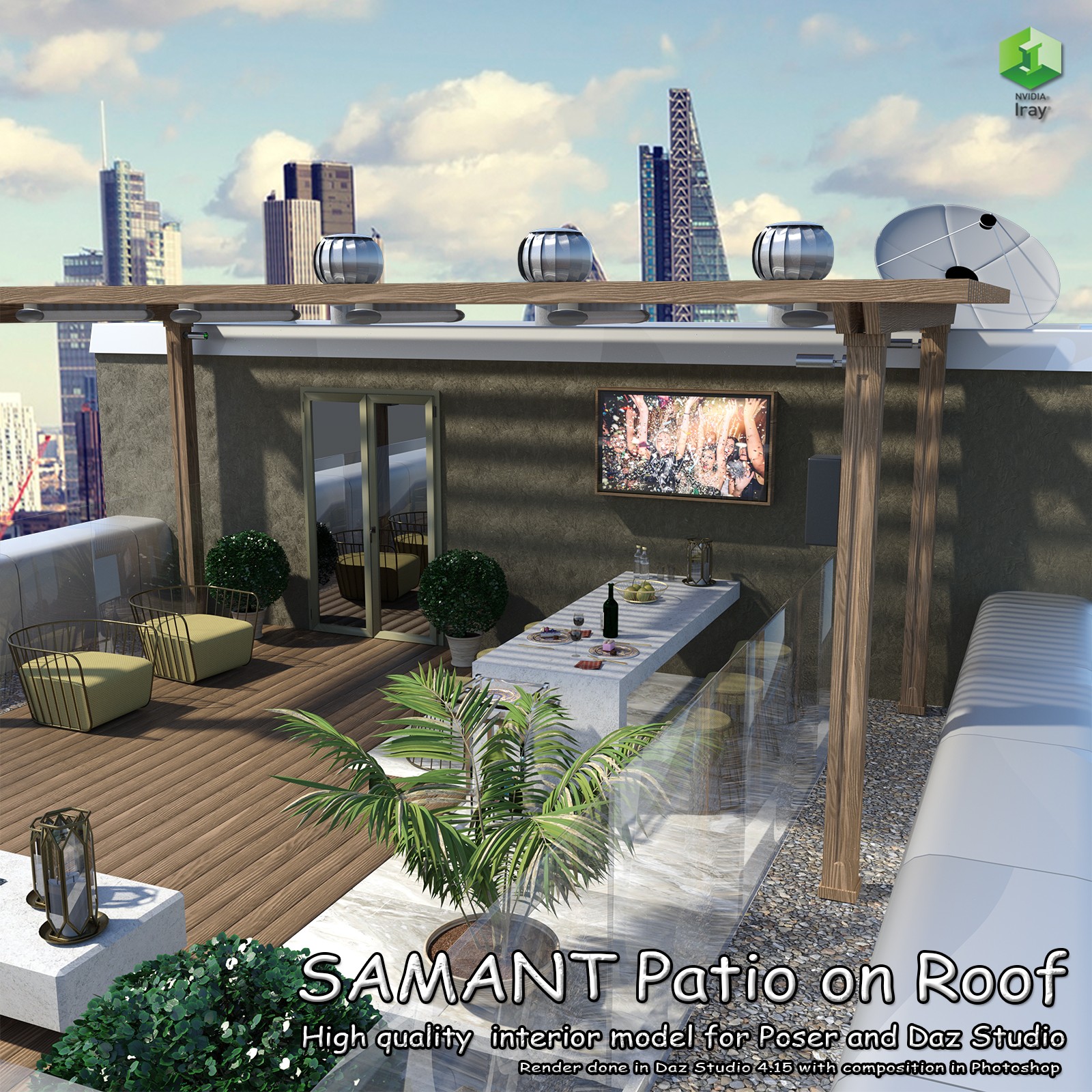 SAMANT Patio on Roof by N/A
