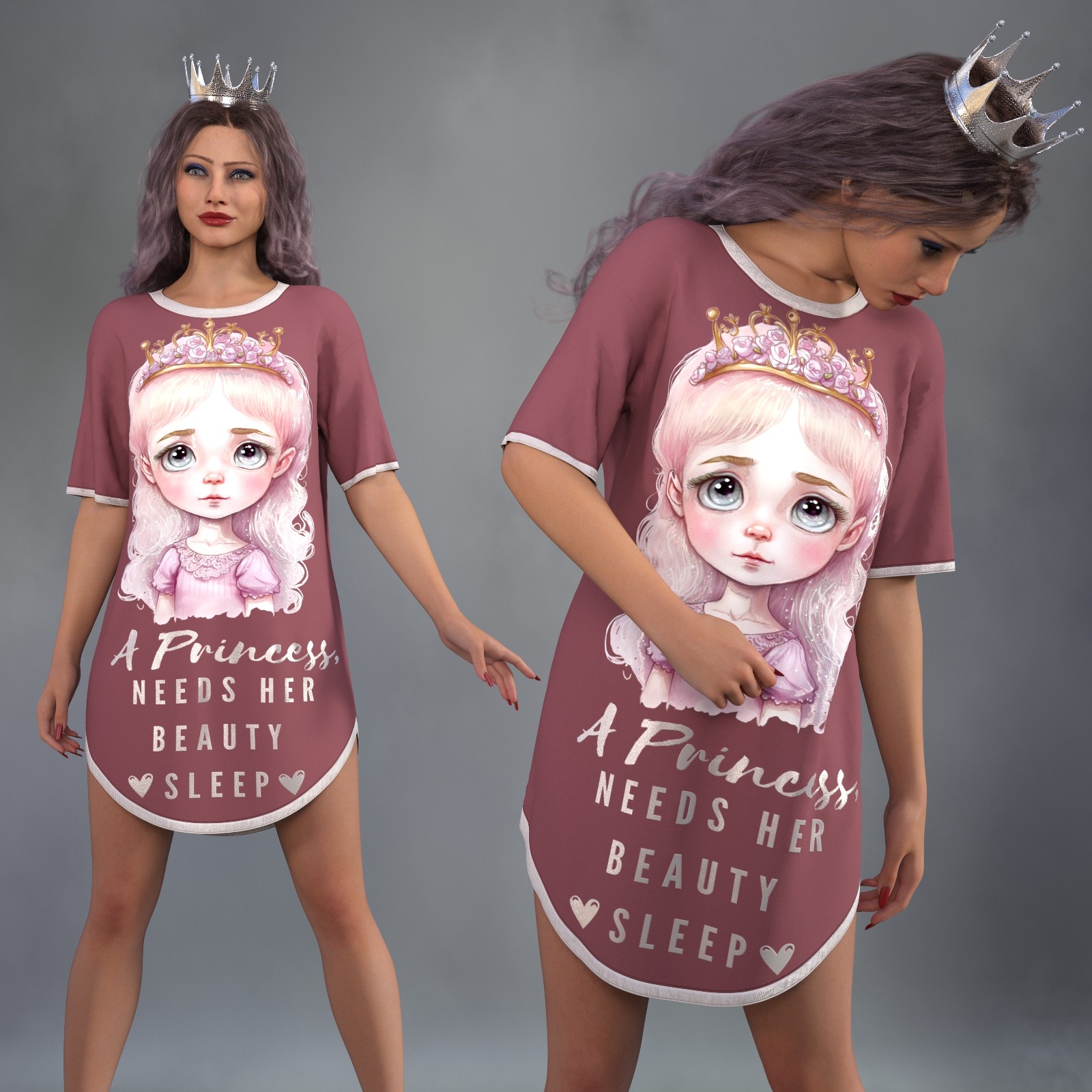 dForce Princess Pajamas Genesis 9 by N/A