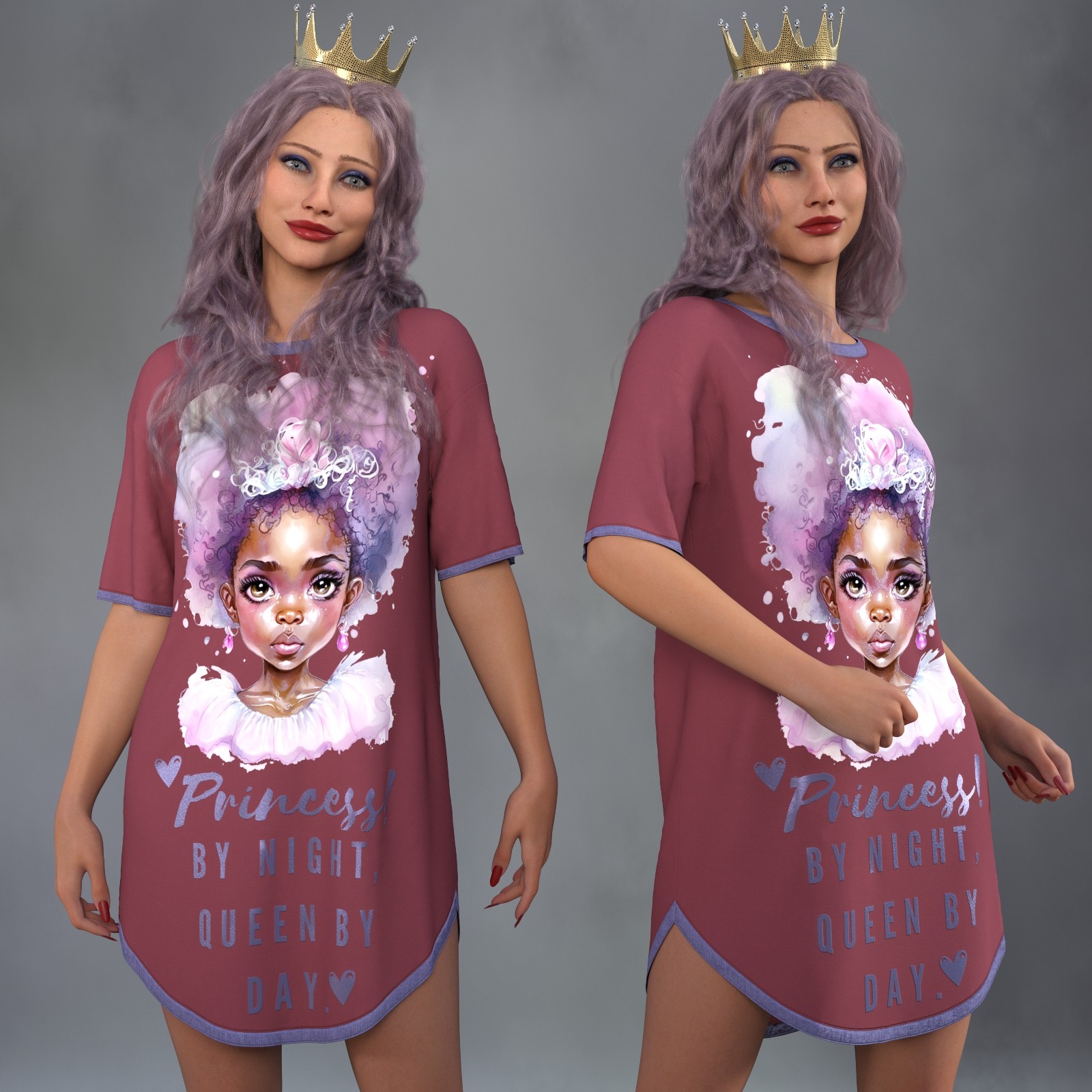 dForce Princess Pajamas Genesis 9 by N/A