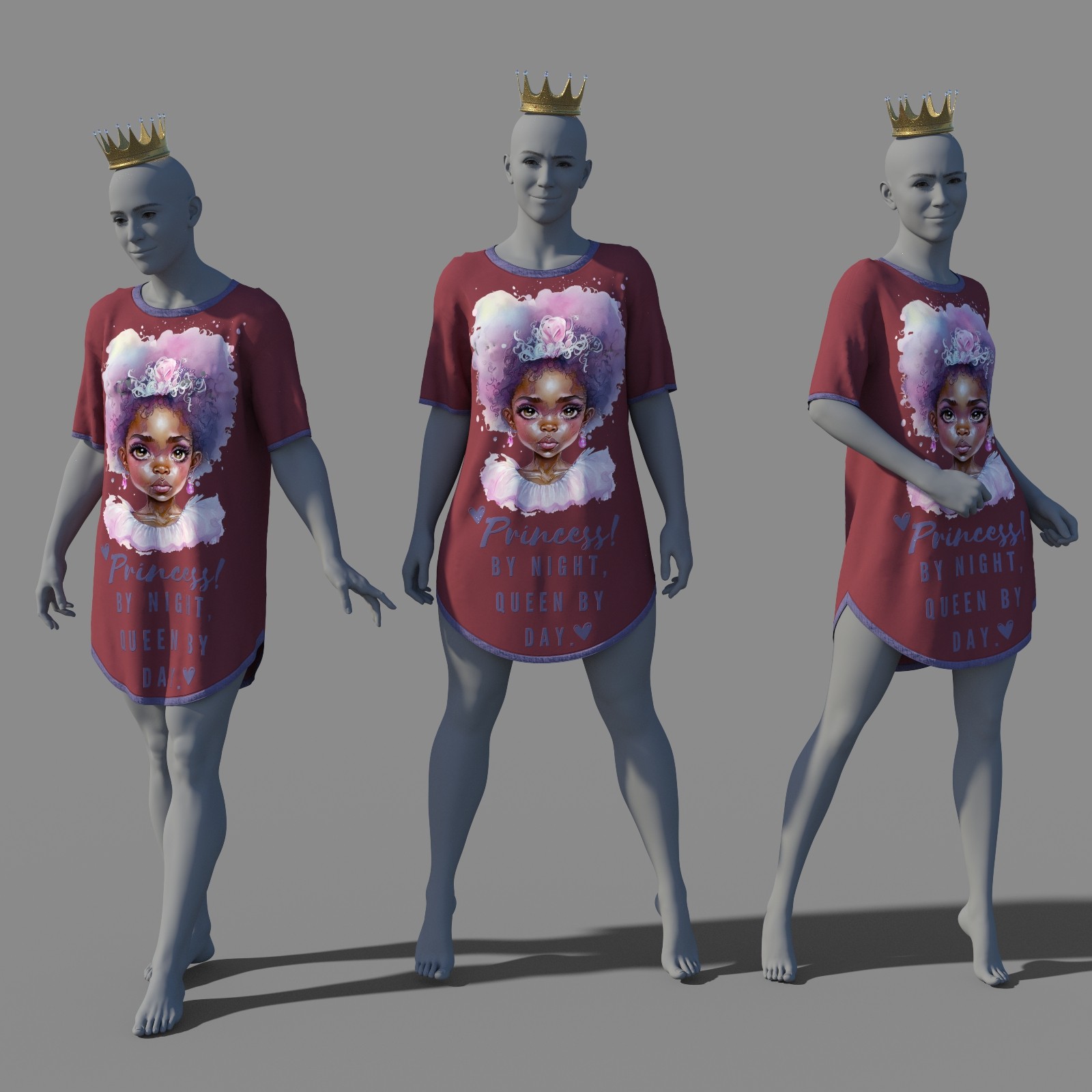 dForce Princess Pajamas Genesis 9 by N/A