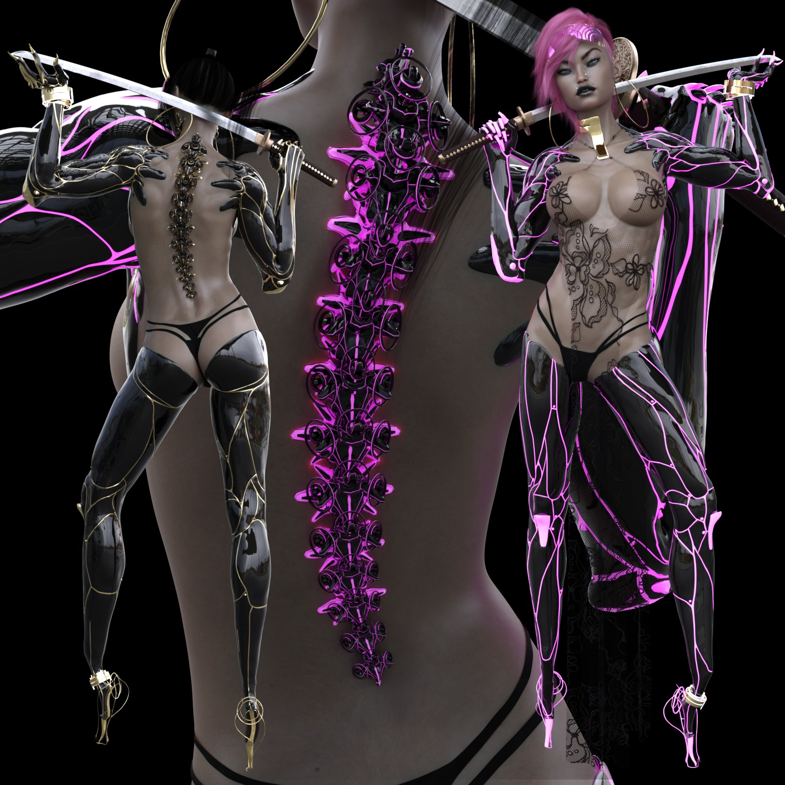 Cyber Limbs for Genesis 8/8.1 Female by N/A