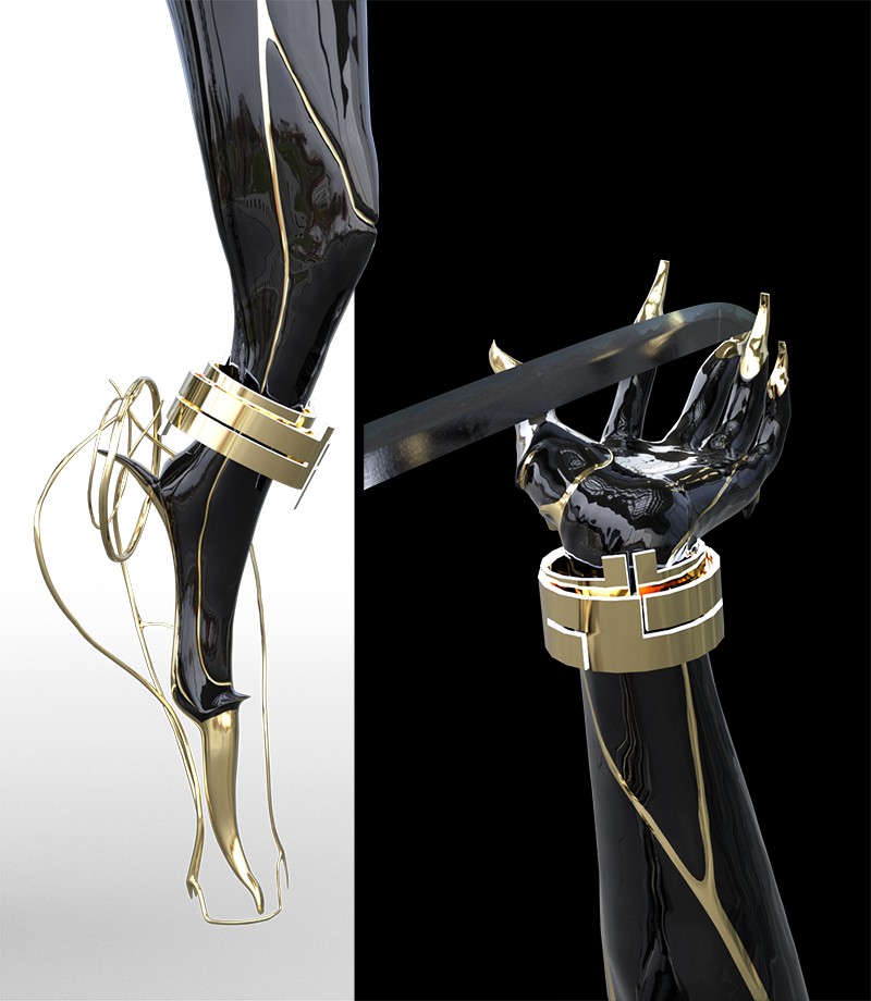 Cyber Limbs for Genesis 8/8.1 Female by N/A