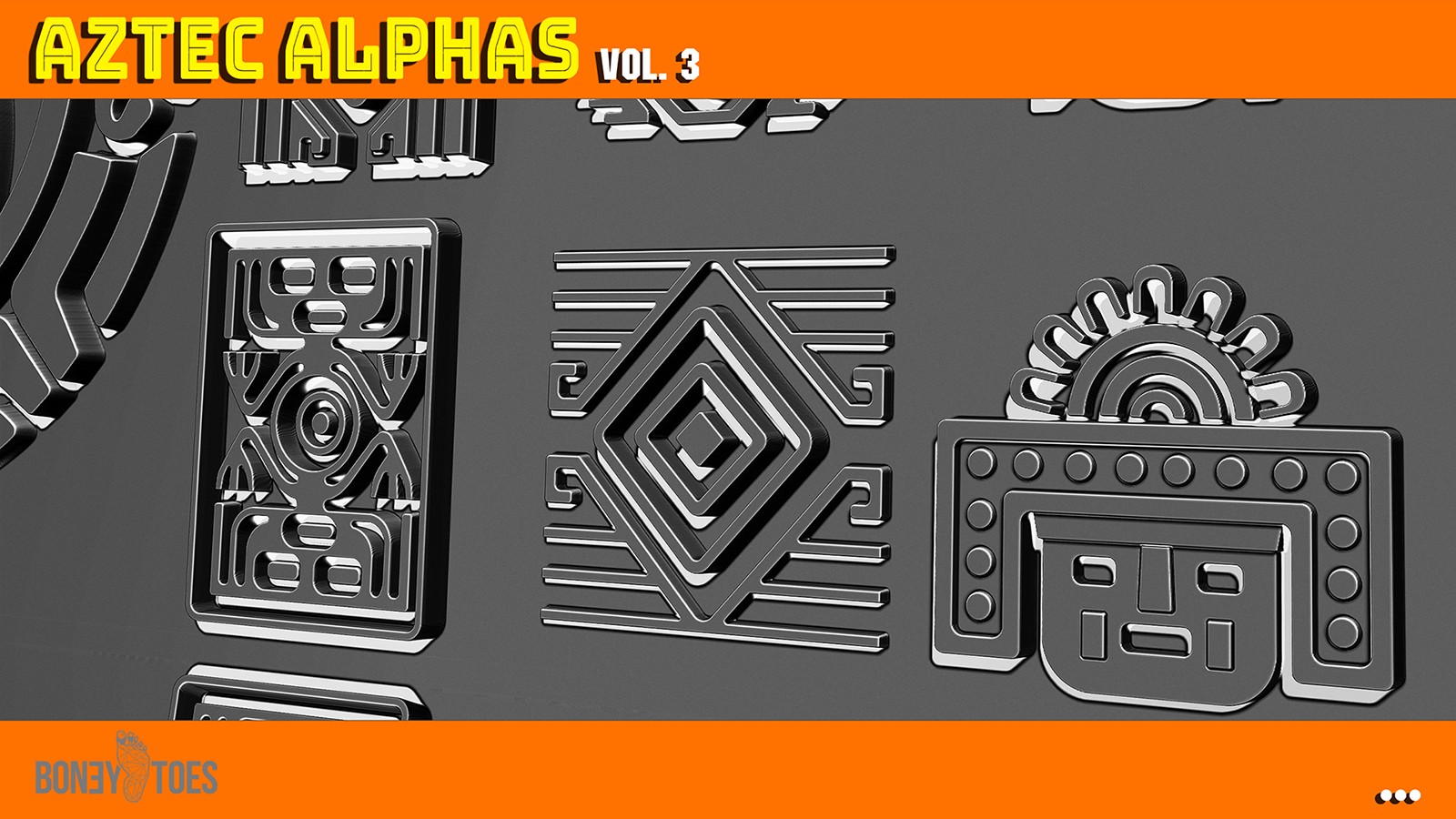 AZTEC ALPHAS BRUSHES: Volume 3 by N/A