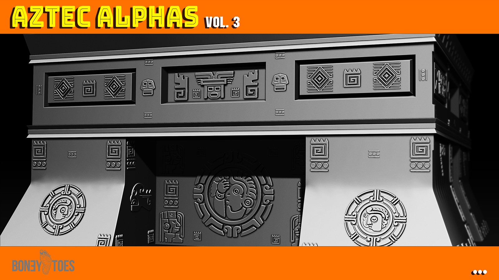 AZTEC ALPHAS BRUSHES: Volume 3 by N/A