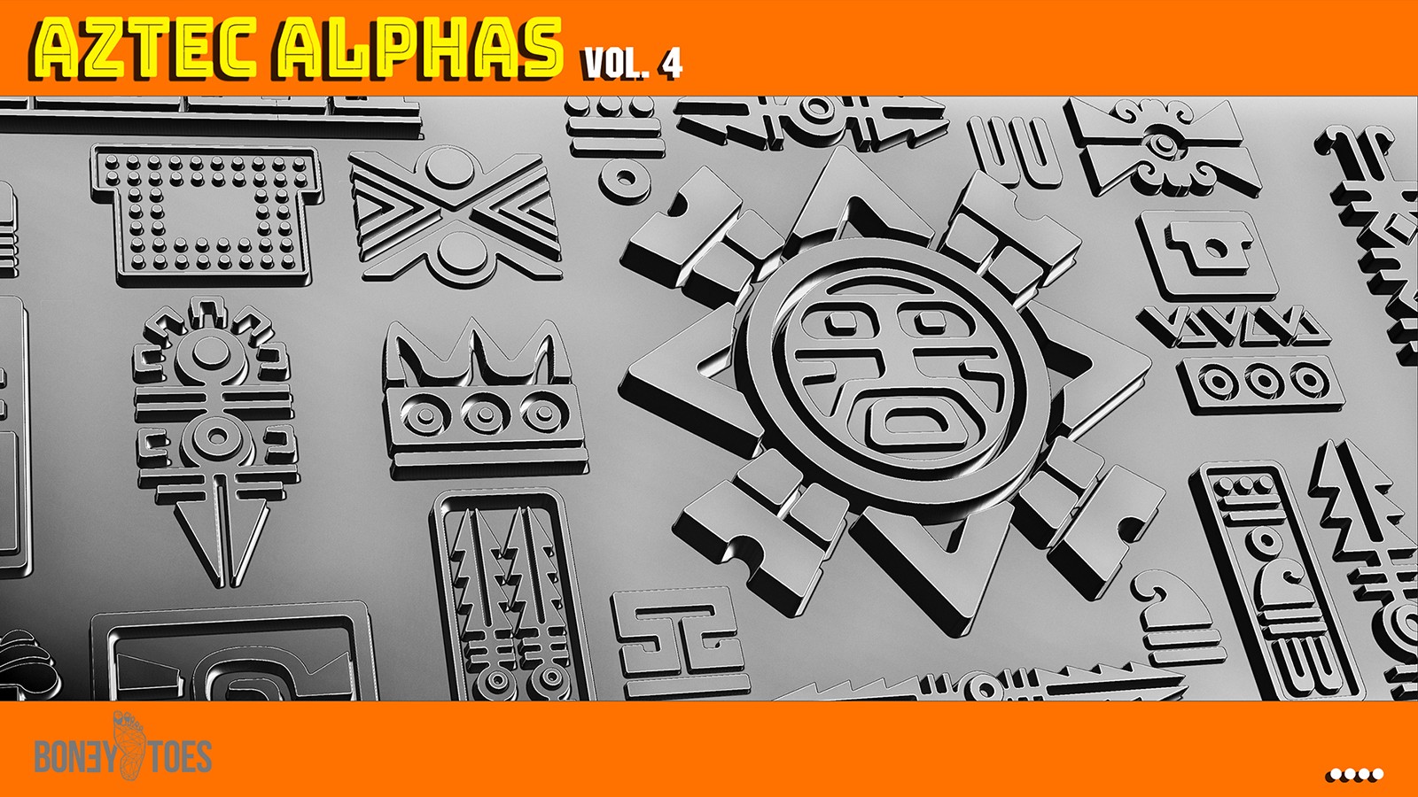 AZTEC ALPHAS BRUSHES: Volume 4 by N/A