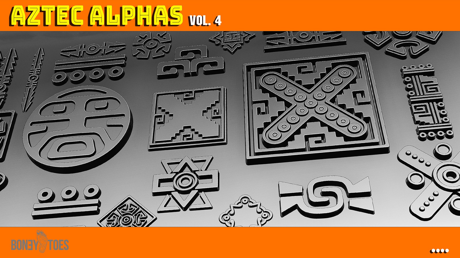 AZTEC ALPHAS BRUSHES: Volume 4 by N/A
