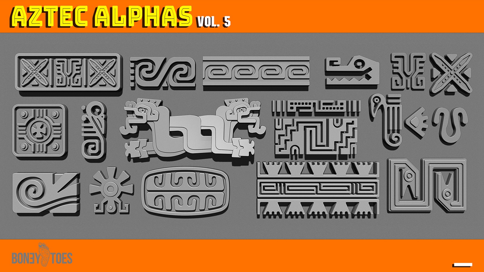 AZTEC ALPHAS BRUSHES: Volume 5 by N/A