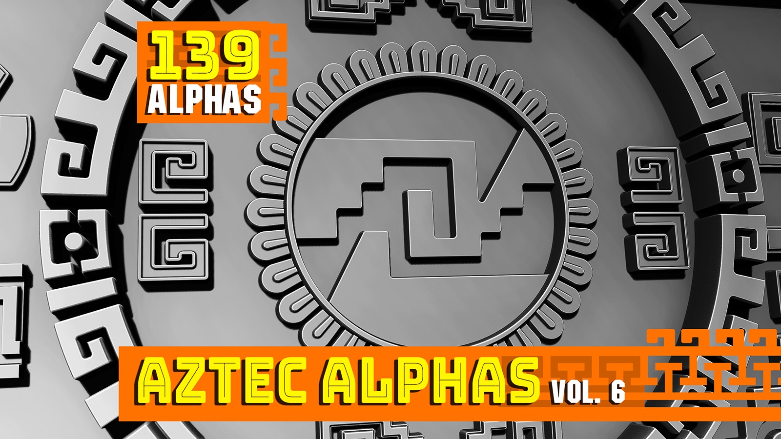AZTEC ALPHAS BRUSHES: Volume 6 by N/A