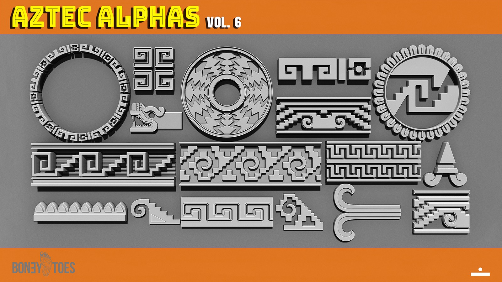 AZTEC ALPHAS BRUSHES: Volume 6 by N/A