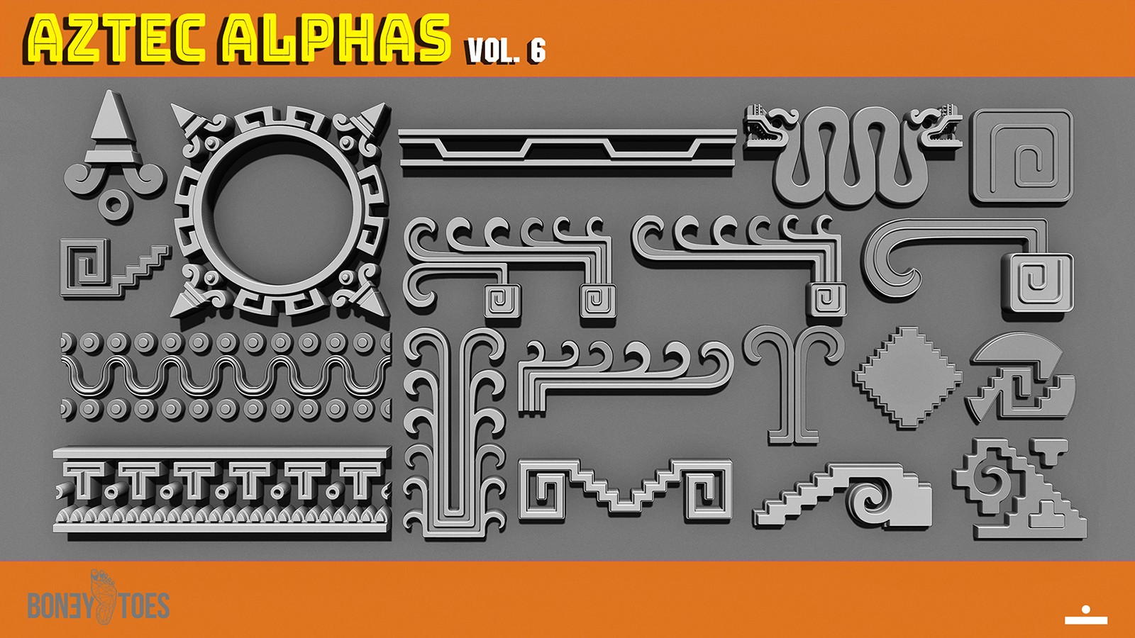AZTEC ALPHAS BRUSHES: Volume 6 by N/A