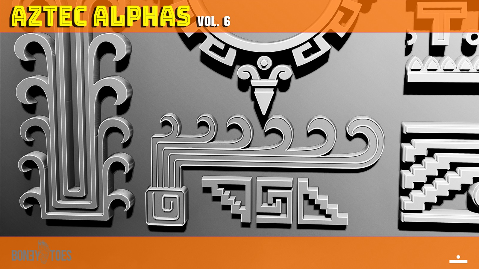 AZTEC ALPHAS BRUSHES: Volume 6 by N/A