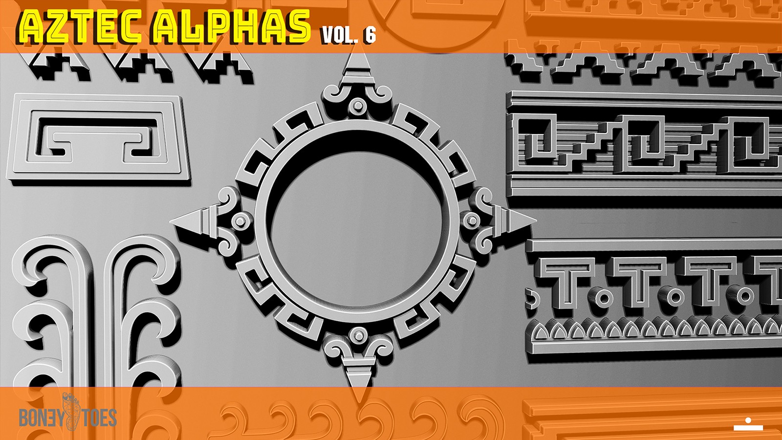 AZTEC ALPHAS BRUSHES: Volume 6 by N/A