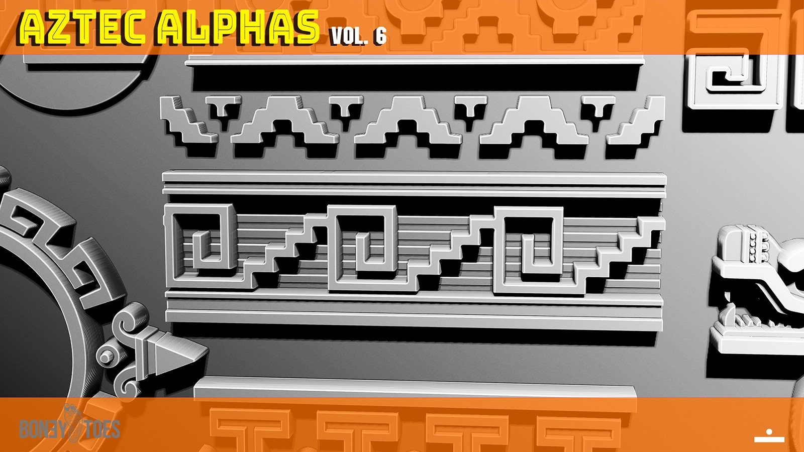 AZTEC ALPHAS BRUSHES: Volume 6 by N/A