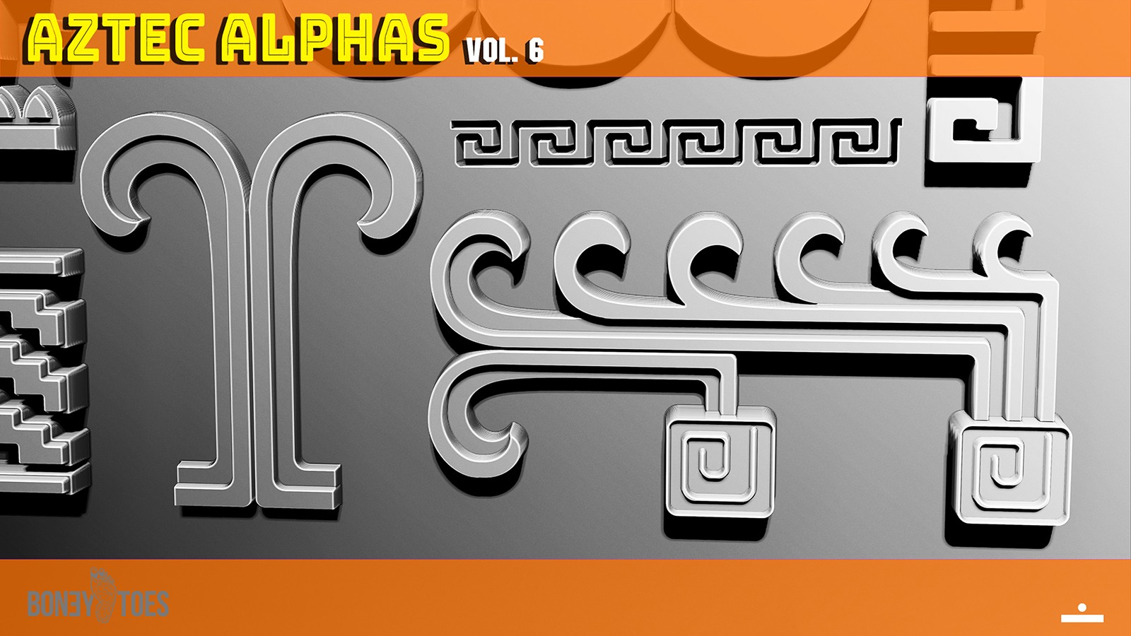 AZTEC ALPHAS BRUSHES: Volume 6 by N/A