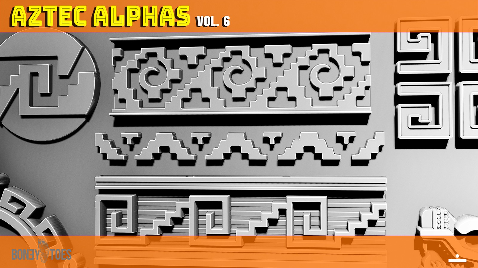 AZTEC ALPHAS BRUSHES: Volume 6 by N/A