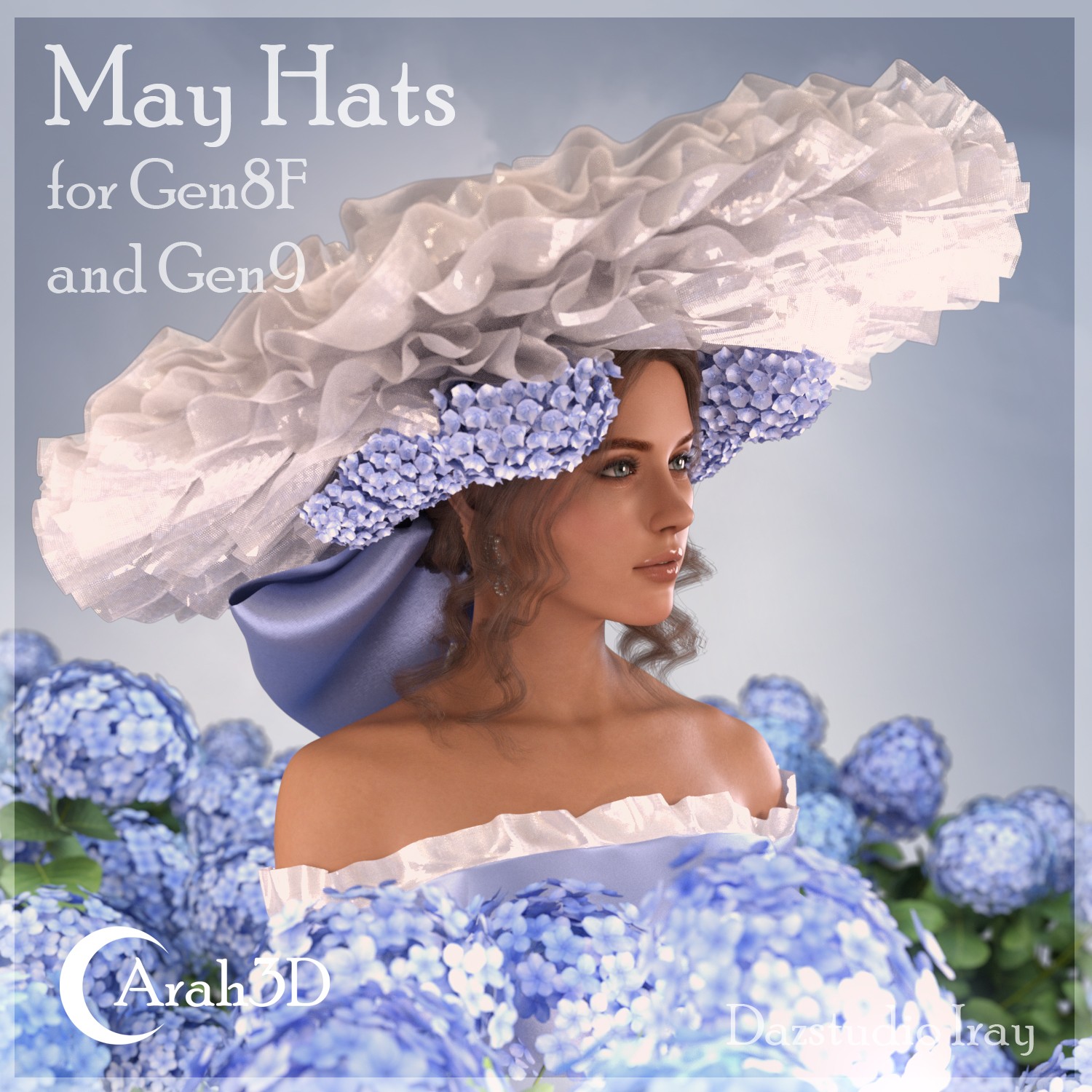 Arah3D May Hats for G8F and G9 by N/A