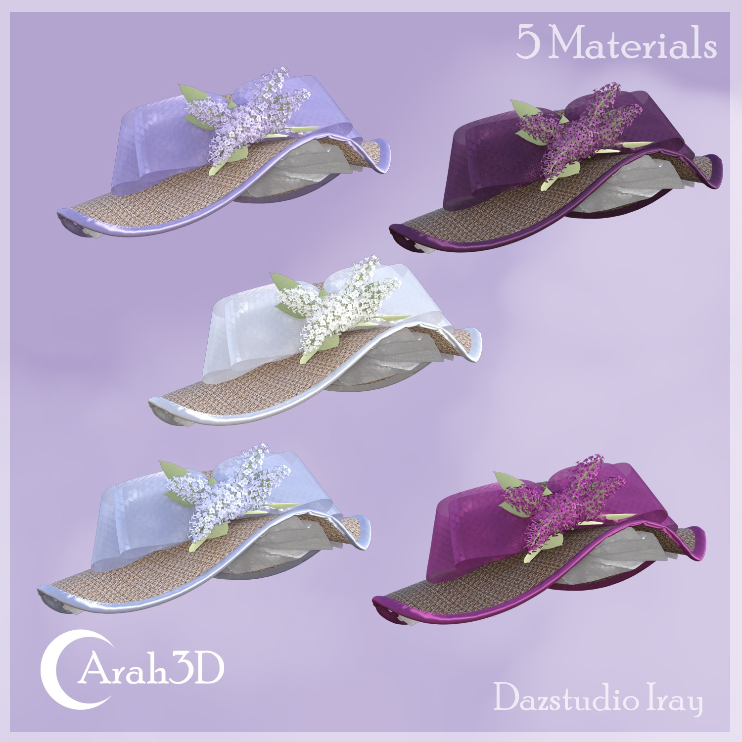 Arah3D May Hats for G8F and G9 by N/A