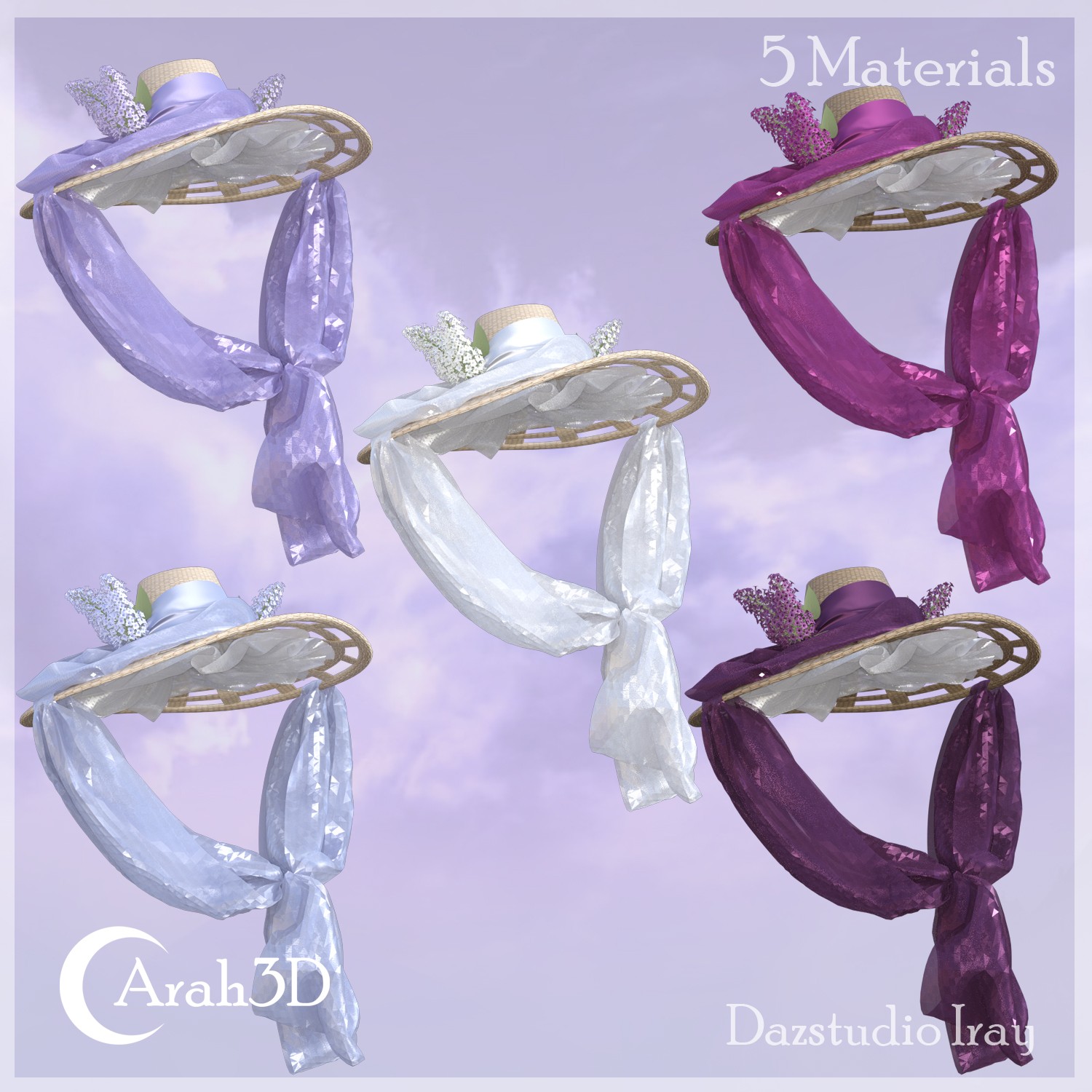 Arah3D May Hats for G8F and G9 by N/A