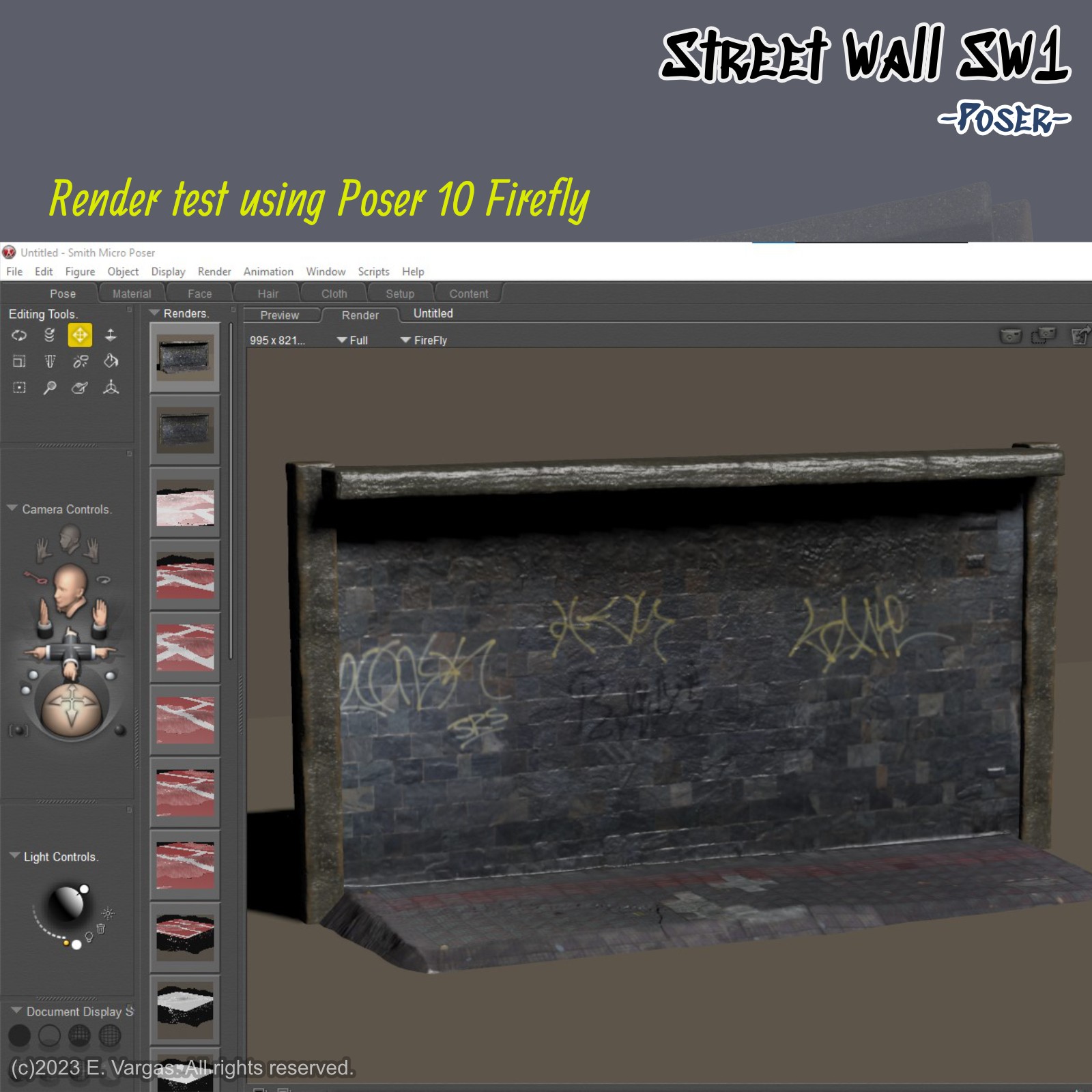 EV Street Wall SW1 for Poser by N/A