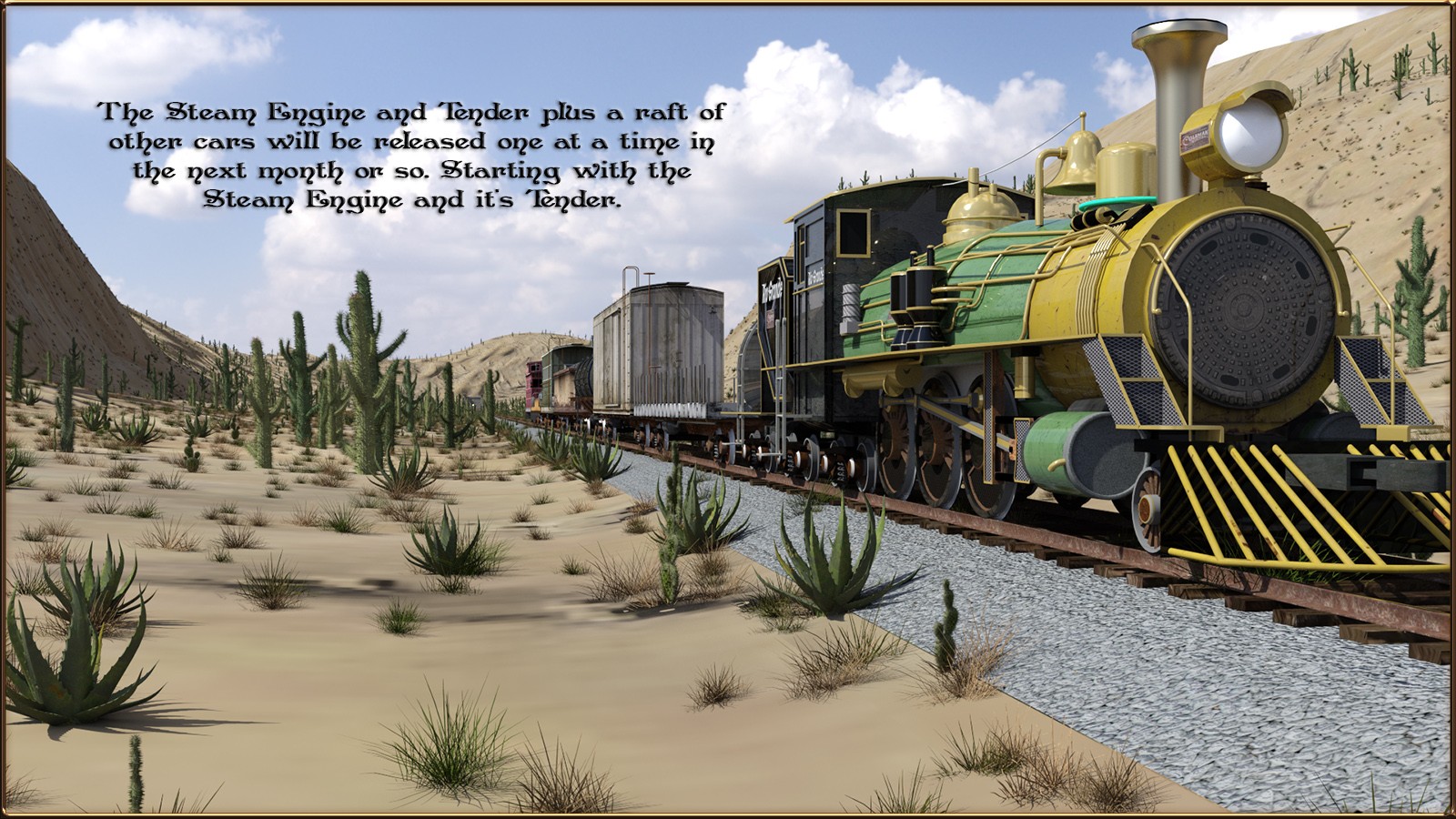 Steam Train Desert by N/A