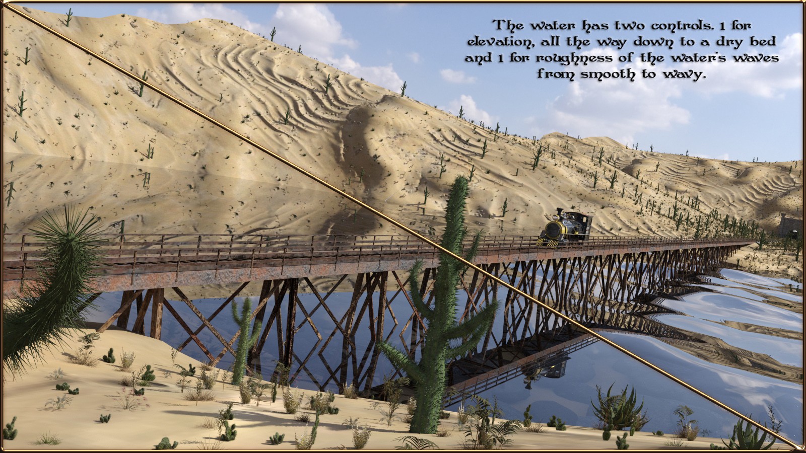 Steam Train Desert by N/A