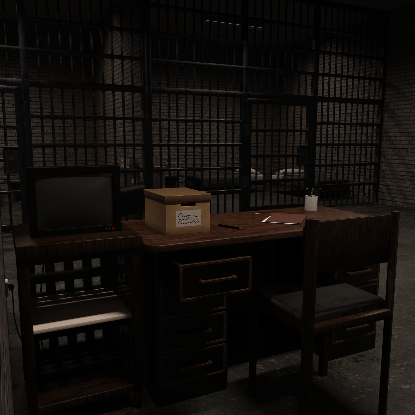 Police Station Holding Cells by N/A