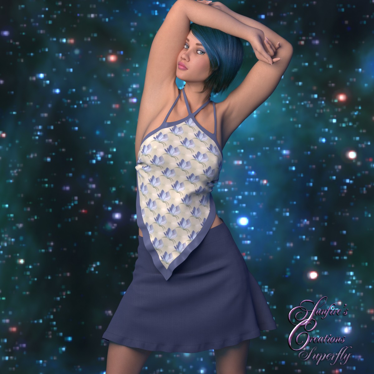 American for Hankie Tank Outfit for La Femme by N/A
